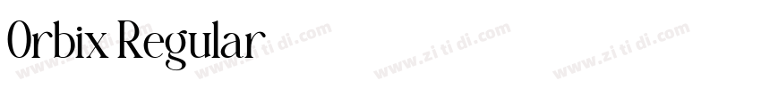 Orbix Regular字体转换 Orbix Regular字体转换